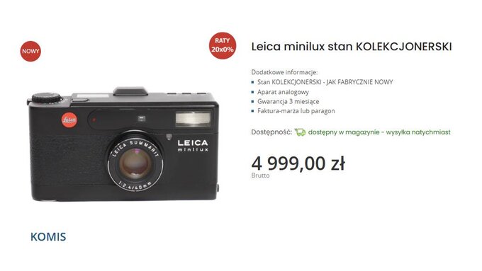 Sprz�t fotograficzny jako prezent na �wi�ta w e-oko