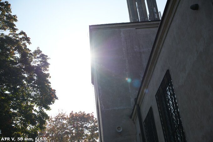 Sigma C 20-200 mm f/3.5-6.3 DG - Odblaski