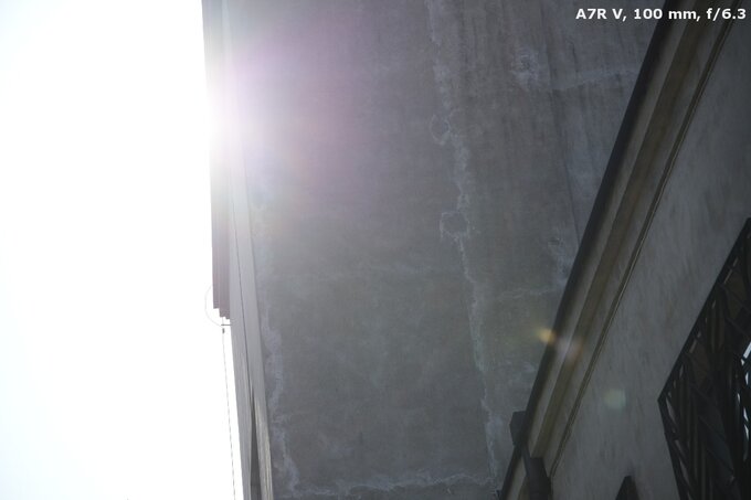 Sigma C 20-200 mm f/3.5-6.3 DG - Odblaski