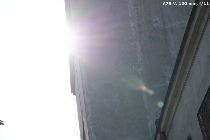 Sigma C 20-200 mm f/3.5-6.3 DG - Odblaski