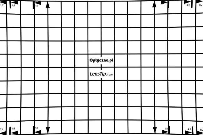 Sigma C 20-200 mm f/3.5-6.3 DG - Dystorsja i pole widzenia