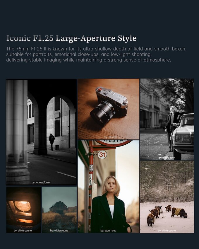 7Artisans M 75 mm f/1.25 II