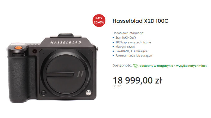Hasselblad w komisie e-oko