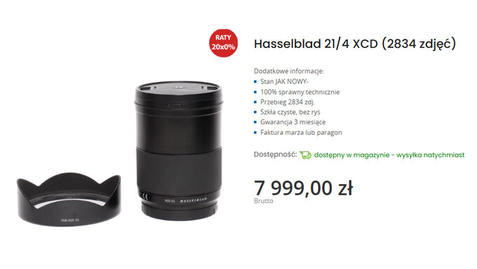 Hasselblad w komisie e-oko