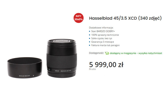 Hasselblad w komisie e-oko