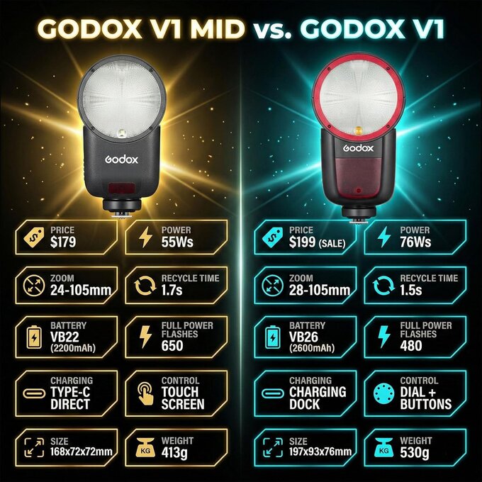 Godox V1 mid (Aktualizacja)