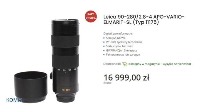 Optyka Leica dost�pna w komisie e-oko
