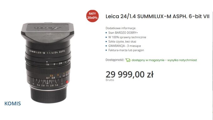 Optyka Leica dost�pna w komisie e-oko