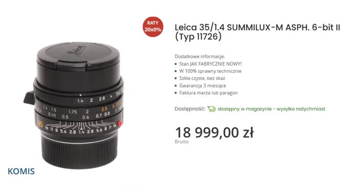 Optyka Leica dost�pna w komisie e-oko