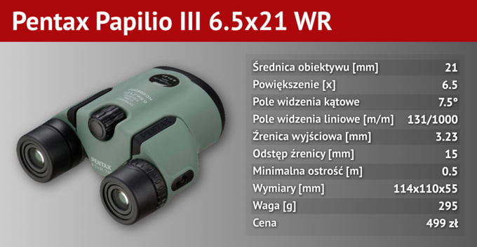 Pierwsza lornetka dla dziecka - edycja 2026 - Pentax Papilio III 6.5x21 WR Pierwsza lornetka dla dziecka - edycja 2026 - Pentax Papilio III 6.5x21 WR