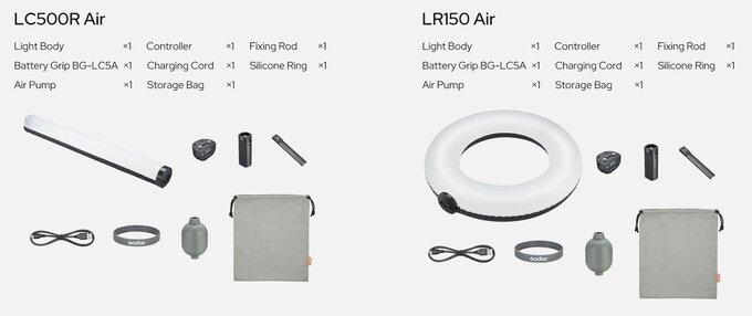 Godox LC500R Air i LR150 Air Godox LC500R Air i LR150 Air