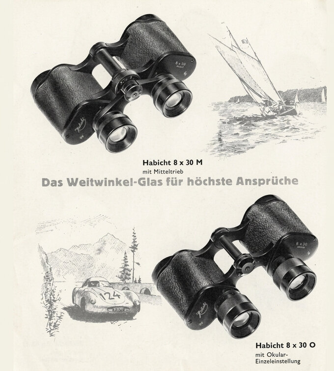 Legendarne lornetki - Swarovski Habicht 8x30 - Lata 1952-1955