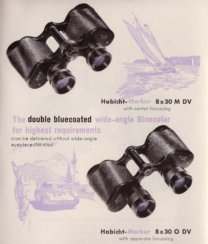 Legendarne lornetki - Swarovski Habicht 8x30 - Lata 1955-1962