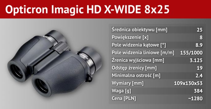 Recenzja lornetki Opticron Imagic HD X-WIDE 8x25 - Opticron Imagic HD X-WIDE 8x25 - maluch idealny? Recenzja lornetki Opticron Imagic HD X-WIDE 8x25 - Opticron Imagic HD X-WIDE 8x25 - maluch idealny?