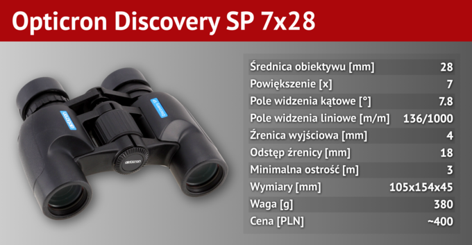 Recenzja lornetki Opticron Discovery SP 7x28 - Opticron Discovery SP 7x28 - coś dla naszych pociech? Recenzja lornetki Opticron Discovery SP 7x28 - Opticron Discovery SP 7x28 - coś dla naszych pociech?