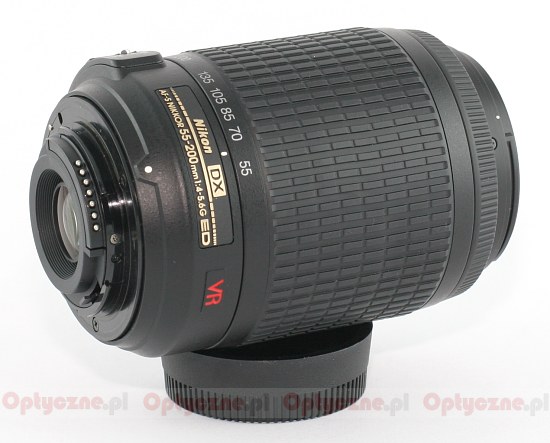 Nikon Nikkor AF-S DX 55-200 mm f/4-5.6G IF-ED VR - Budowa, jakość wykonania i stabilizacja Nikon Nikkor AF-S DX 55-200 mm f/4-5.6G IF-ED VR - Budowa, jakość wykonania i stabilizacja
