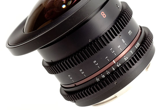 Samyang V-DSLR 8 mm F3.5 Aspherical IF MC Fish-eye CS 