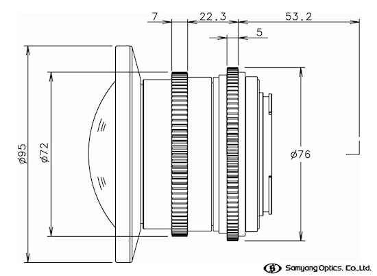 Samyang V-DSLR 8 mm F3.5 Aspherical IF MC Fish-eye CS 