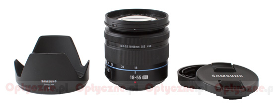 Samsung NX 18-55 mm f/3.5-5.6 OIS - Budowa, jako wykonania i stabilizacja