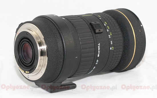 Tokina AT-X 840 AF D 80-400 mm f/4.5-5.6 - Budowa i jakość wykonania Tokina AT-X 840 AF D 80-400 mm f/4.5-5.6 - Budowa i jakość wykonania