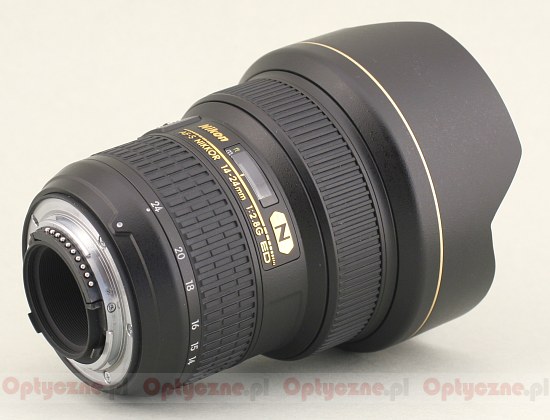 Nikon Nikkor AF-S 14-24 mm f/2.8G ED - Budowa i jako wykonania