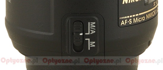 Nikon Nikkor AF-S Micro 60 mm f/2.8G ED - Budowa i jakość wykonania Nikon Nikkor AF-S Micro 60 mm f/2.8G ED - Budowa i jakość wykonania
