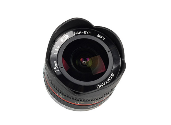 Prototyp obiektywu Samyang 7.5mm 1:3.5 UMC Fish-eye MFT