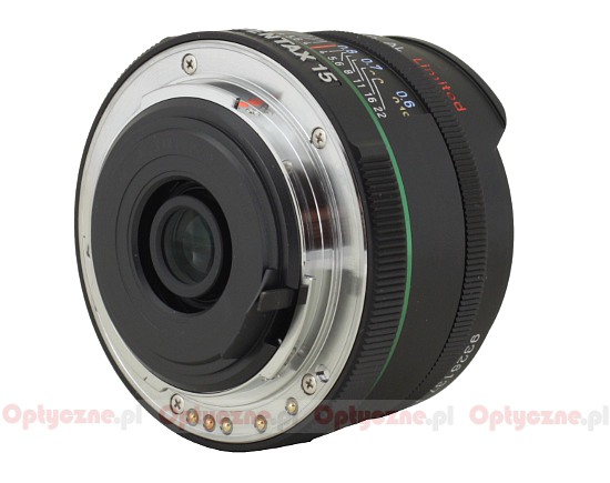 Pentax smc DA 15 mm f/4 ED AL Limited  - Budowa i jako wykonania