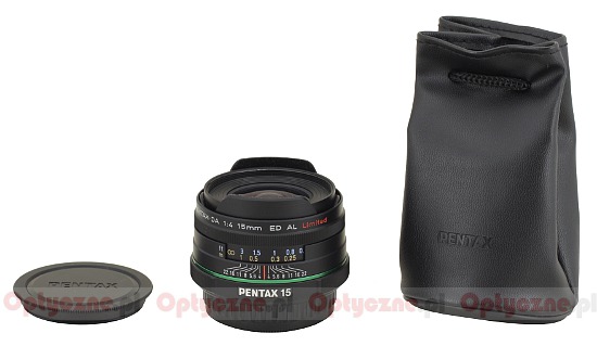 Pentax smc DA 15 mm f/4 ED AL Limited  - Budowa i jako wykonania