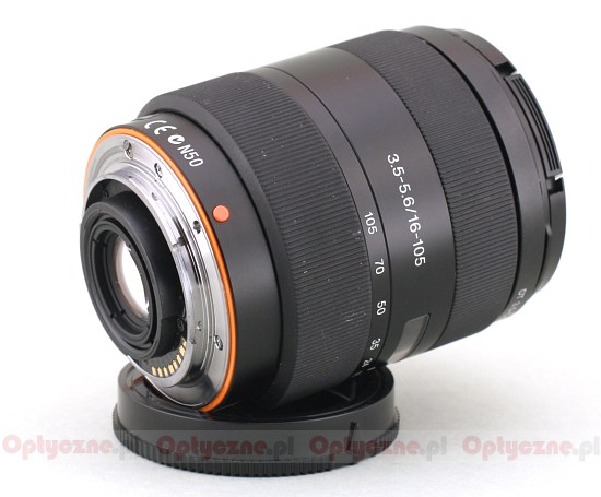Sony DT 16-105 mm f/3.5-5.6 - Budowa i jakość wykonania Sony DT 16-105 mm f/3.5-5.6 - Budowa i jakość wykonania