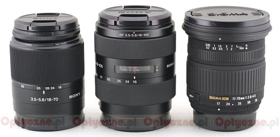 Sony DT 16-105 mm f/3.5-5.6 - Budowa i jakość wykonania Sony DT 16-105 mm f/3.5-5.6 - Budowa i jakość wykonania