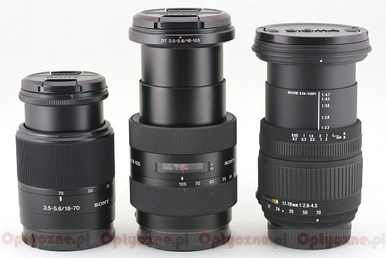 Sony DT 16-105 mm f/3.5-5.6 - Budowa i jakość wykonania Sony DT 16-105 mm f/3.5-5.6 - Budowa i jakość wykonania