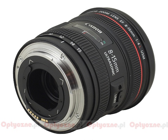 Canon EF 8-15 mm f/4 L Fisheye USM - Budowa i jako wykonania