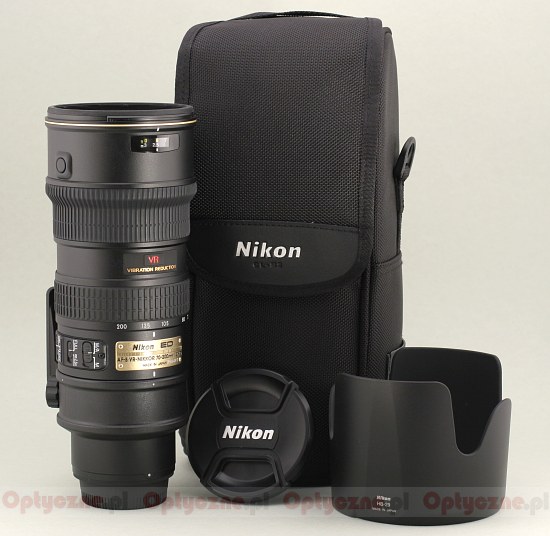 Nikon Nikkor AF-S 70-200 mm f/2.8G IF-ED VR - Budowa, jako wykonania i stabilizacja