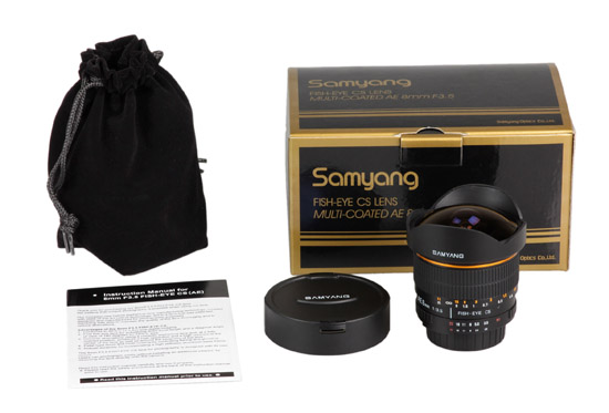 Samyang AE 8 mm f/3.5 Aspherical IF MC Fish-eye CS