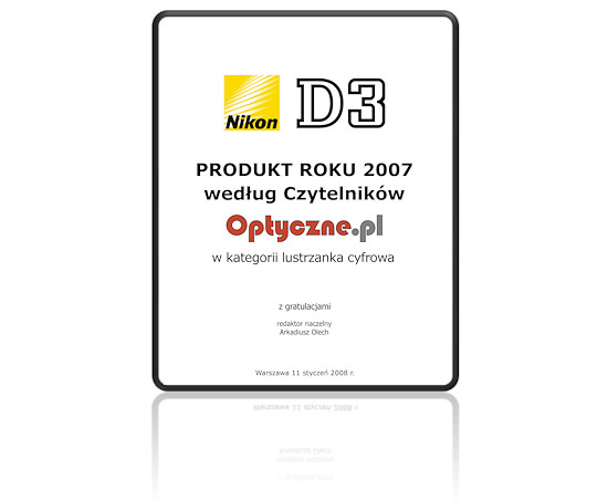 Plebiscyt na Produkt Roku 2007  - wyniki. - Podsumowanie Plebiscytu na Produkt Roku 2007 wg Czytelnikw Optyczne.pl