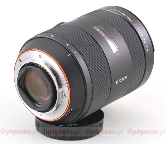 Sony Carl Zeiss Vario Sonnar 24-70 mm f/2.8 T* SSM - Budowa i jako wykonania