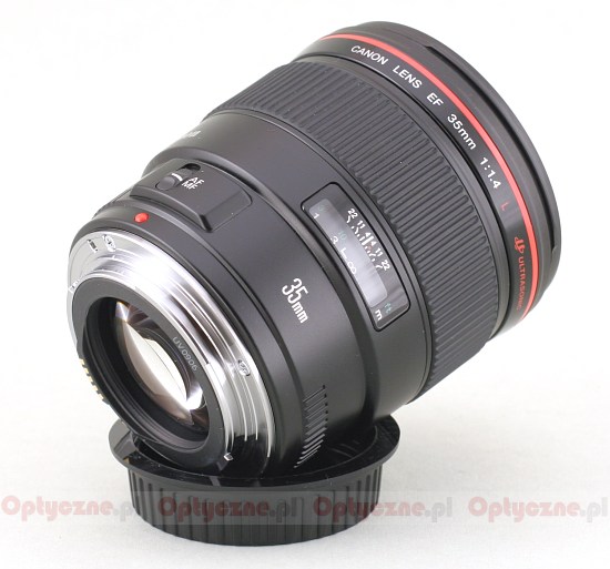 Canon EF 35 mm f/1.4L USM - Budowa i jakość wykonania