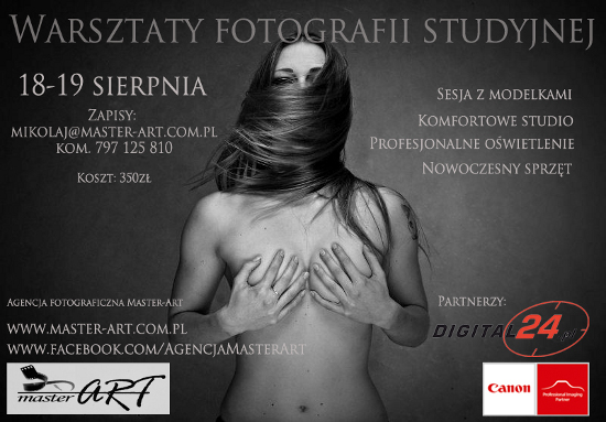 Profesjonalne warsztaty fotografii studyjnej - Pozna 18-19.08.2012