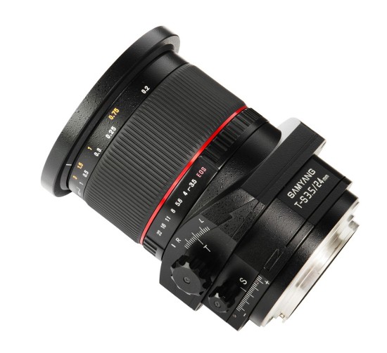 Samyang T-S 24 mm 1:3.5 ED AS UMC - nowy obiektyw tilt-shift