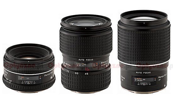 Trzy nowe obiektywy Mamiya