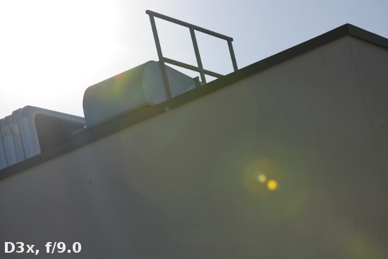 Sigma 180 mm f/2.8 APO Macro EX DG OS HSM  - Odblaski