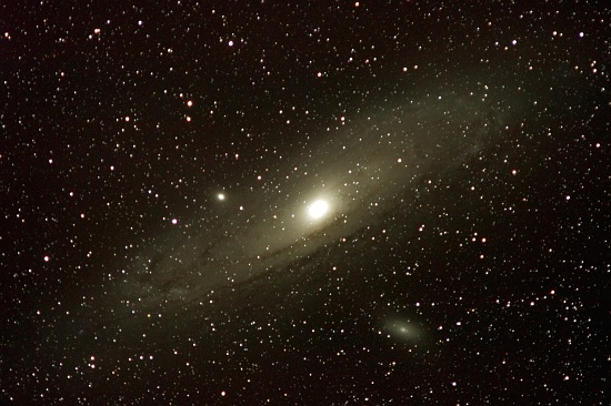Niebo przez lornetk - Wielka Mgawica w Andromedzie - M31, M32 i M110