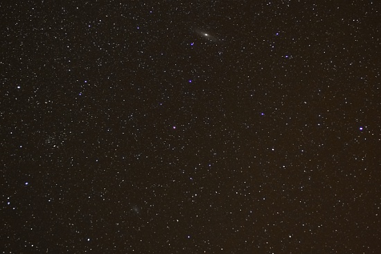 Niebo przez lornetk - Wielka Mgawica w Andromedzie - M31, M32 i M110