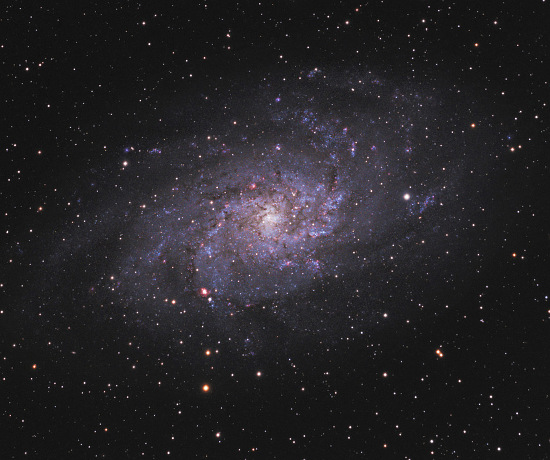 Niebo przez lornetk - Galaktyka Trjkta - M33