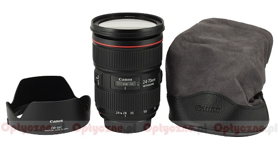 Canon EF 24-70 mm f/2.8L II USM - Budowa i jako wykonania