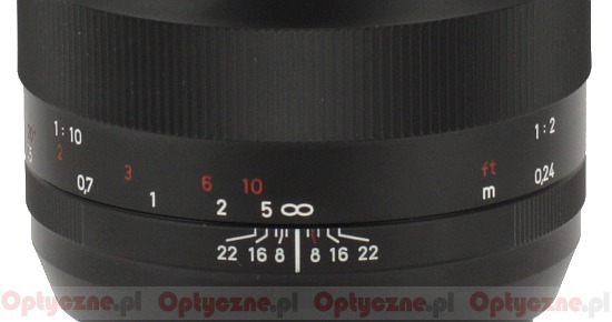 Carl Zeiss Makro-Planar T* 50 mm f/2 ZF/ZK/ZE - Ustawianie ostroci