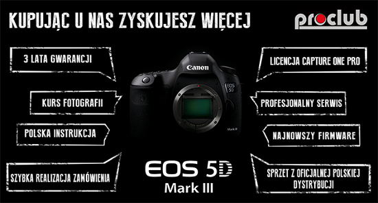 Canon EOS 5D Mark III teraz z 3-letni gwarancj!