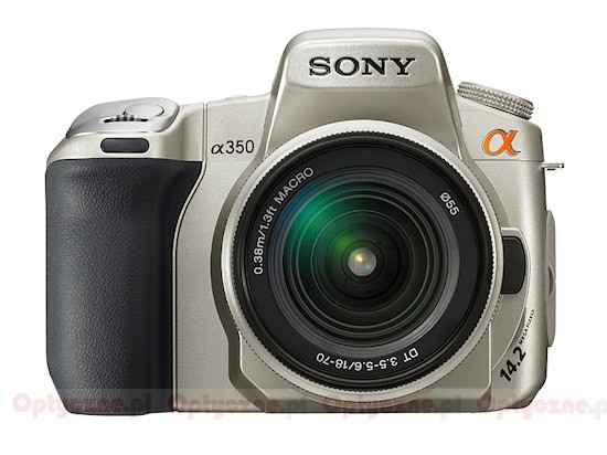 Szampaski Sony Alpha DSLR-A350 - kontynuacja tradycji Minolty