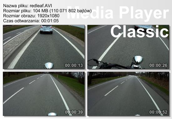 Test kamer sportowych - Sporty motorowe - jazda na motocyklu
